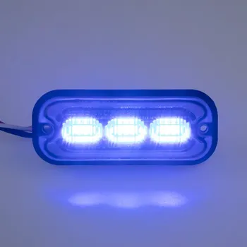 Autodíl Predator 3x4W LED, 12 - 24V, modrý, ECE R10, br003B