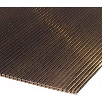 Průsvitná krytina Polykarbonátová deska 2000 x 1050 x 4 mm hnědá