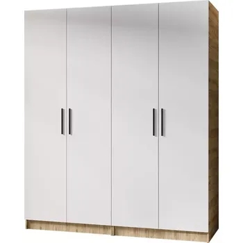 Ložnicová sestava Skříň 2x Gold 2D dub craft zlatá/bílá