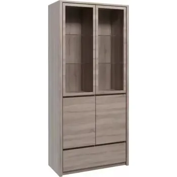 Obývací stěna Vitrína Montana 90 cm Dub Lanýž, W2D