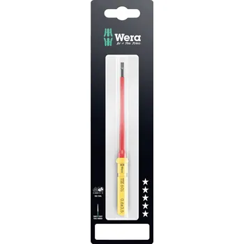 Šroubovák Wera Kraftform Kompakt VDE 60 i 0,6x3,5x157 mm TIE SB pro elektrotechniky plochý výměnné bity s rukojetí 3.5 mm