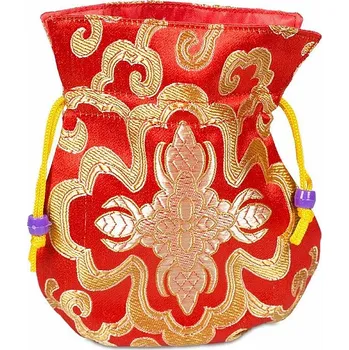 Aroma lampa Brokátový sáček červený cca 10 x 14 cm
