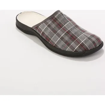 Dámská obuv Pohodlné široké pantofle šedá 39