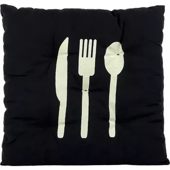 Podsedák Podsedák na židli MODERN černý 40x40