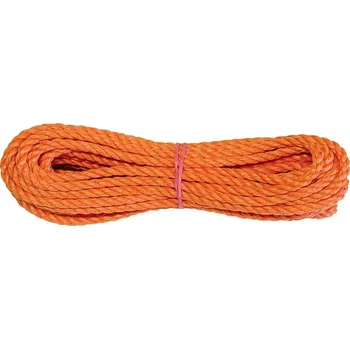 Železářství PP-lano oran. stáč. 10 mm 20 m