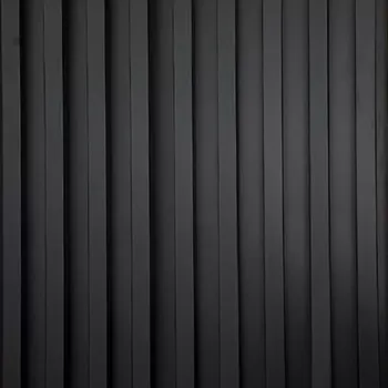 3D Dekorační lamely slim černý mat 19x29x2750 m