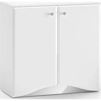 Kancelářská sestava Komoda Glamour 09 bílá lesk