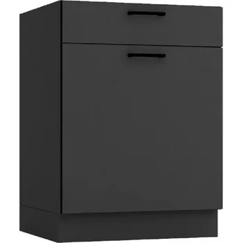 Kuchyňská skříňka Anika D60S/1 P/L grafit/grafit