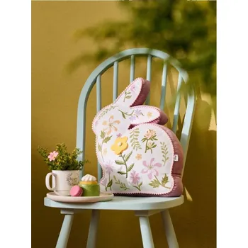 Polštář Sinsay - Polštář ve tvaru velikonočního zajíčka s květinami - vícebarevná - 968GU-MLC - 968GU-MLC-ONE