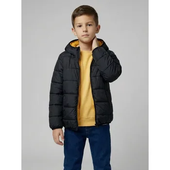 Dětská móda Sinsay - Prošívaná puffer bunda s kapucí - černá - 8425N-99X - 8425N-99X-98