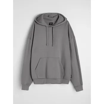 Oblečení a móda Sinsay - Mikina s kapucí s příměsí bavlny - šedá - 468HL-85X - 468HL-85X-XS