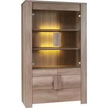 Vinotéka Vitrína Ferrara 120 cm, dub canyon