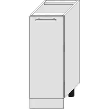 Kuchyňská skříňka Kuchyňská Skříňka Bono D30 Cargo + Koš bílá alaska/bílá