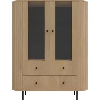 Vinotéka Vitrína Ovalio 122 2F 2S dub cremona