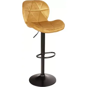 Barová židle Hoker Zoya zlatý velur