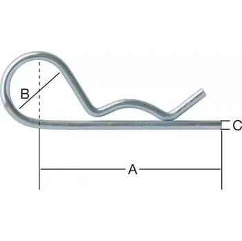 Stavební materiál Závlačka 85 x 24 zn 2 ks