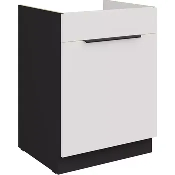 Kuchyňská skříňka Aria WH/BL Anti Fingerprint 60zl 1s Bb