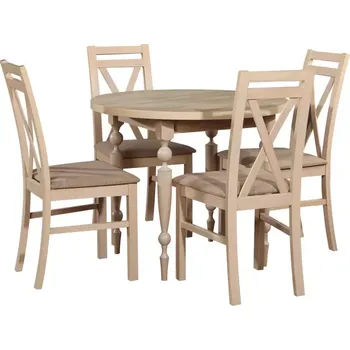 Jídelní set Jídelní Set Westa 1+4 St40 Fi90 +W114 Dub Sonoma