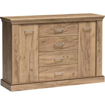 Kancelářská sestava Komoda Antica 142cm Dub Kraft Zlatý