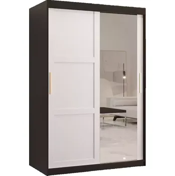 Skříň Amiro 2 120 černý/bílý