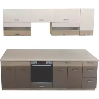 Kuchyňská linka BAUMAX Premio 260 Set C plus 260 cm Dub sonoma/Bílá/Cappuccino