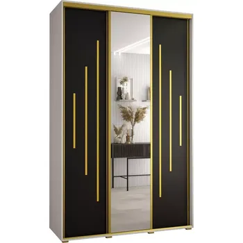 Předsíňová stěna Skříň 45 Canaris 13 180 bílá/černá/gold