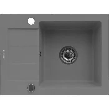 Granitový dřez Dřez granitový Kreta 590x440 šedý