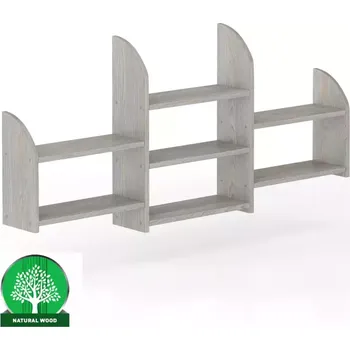 Obývací stěna Polička borovice PK102-150x69x19 grey