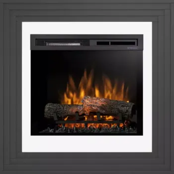 Elektrický krb Katra 23 černá/bílá