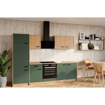 Kuchyňská linka Kuchyňská linka Retro Labrador dub estana 264,5 cm s kuchyňskou deskou