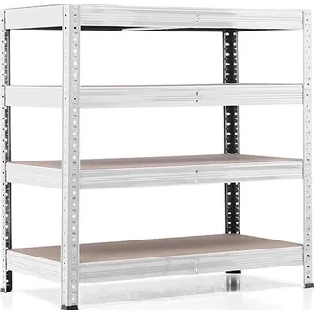 regál Policový regál Trestles RH 900x900x450, nosnost 1400 kg, 4 police Barva: pozink, Provedení police: dřevěná DTD 8 mm