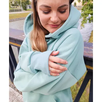 Těhotenská mikina Kulišárny Mikina WARM mátová TYP: nekojicí, VELIKOST: 36-38