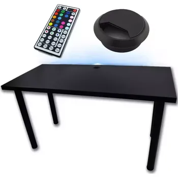 Psací stůl Psací Stůl Low Loft Černá 136x66x2,8 Model 2