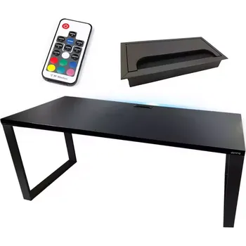 Kancelářská sestava Psací Stůl Top Loft Černá 120x60x2,8 Model 2