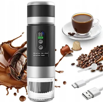 Kávovar 80ML PRZENOŚNY EKSPRES NA KÁVU – PŘENOSNÝ KÁVOVAR PRO DOMÁCNOST, KEMPOVÁNÍ A CESTOVÁNÍ