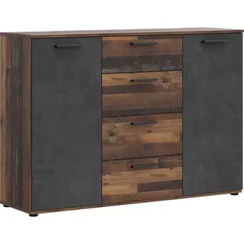 Kancelářská sestava Komoda Oldheaven old wood/beton