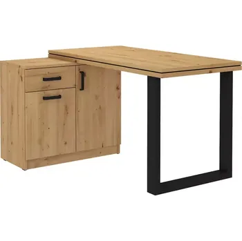 Kancelářská sestava Psací Stůl S Nízkou Komodou Malta dub artisan (prac. deska 56mm) typ 140