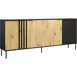 Komoda 4D RiminI 04 černá/artisan