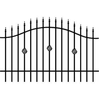 Plot BAUMAX Marika 2x1,2 m Černá