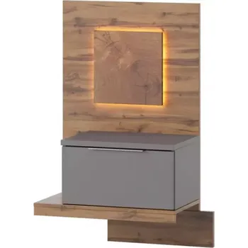 Ložnice Noční Stolek Livorno 60 cm Dub Wotan/Seda, Levý