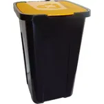 Koš 50L pro třídění odpadu žlutý
