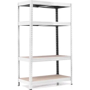 regál Policový regál Trestles RH 1500x900x450, nosnost 1400 kg, 4 police Barva: pozink, Provedení police: dřevěná DTD 8 mm