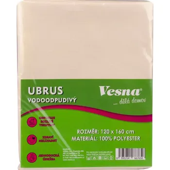 ubrus Ubrus 120x160 vodoodpudivá úprava smetanová