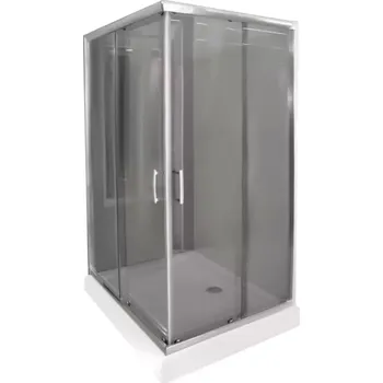 Sprchový kout čtvercový KN/TX5B 80/100 GY SB Glass protect