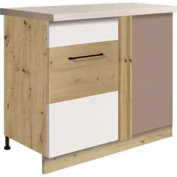 Kuchyňská Skříňka Infinity 24D L WHITE ARTISAN polka