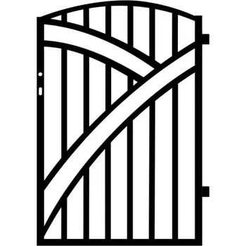 Plot PLOTOVÁ BRANKA GENUA LEVÁ/PRAVÁ 93,6x145 ZN RAL9005 MAT