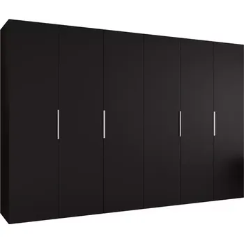 Předsíňová stěna Skříň Marbella I 300 černá/stříbrná