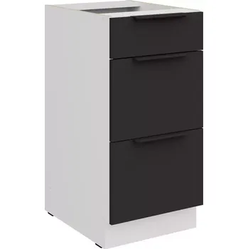 Kuchyňská skříňka Aria BL/WH Anti Fingerprint 40d 3s Bb