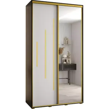 Předsíňová stěna Skříň 45 Canaris 13 140 černá/bílá/gold