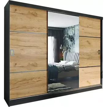 Kancelářská sestava Skříň Retro 200 3l Grafit / Přední Craft